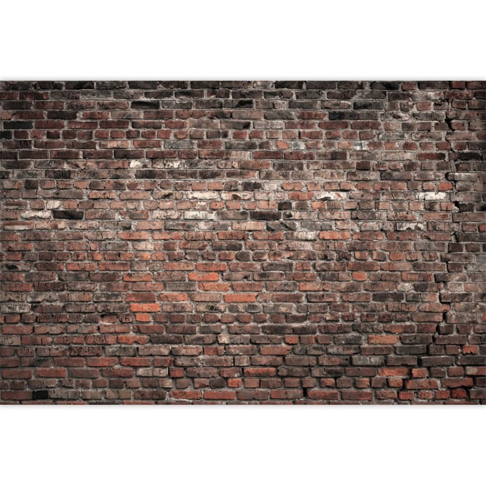 Canessioa Red Brick Wall Backdrop Rustic Old Brick Wall Photography Backdrop for Photography Newborn Baby Shower Kids Adult Portrait Background Photo