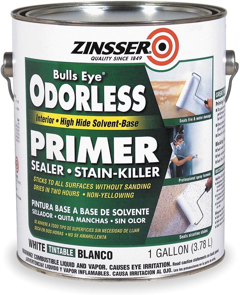 Zinsser 1 gal. Interior Primer/Sealer Stain Killer s 350 to 450 sq. ft./gal, White - 3951