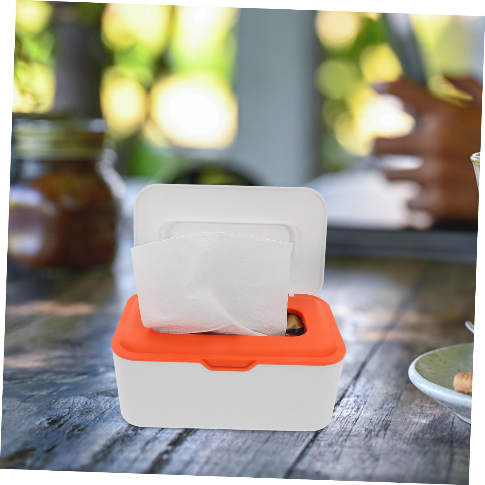 ifundom 2 Bolsas Toallitas Reutilizables con Tapa Superior Estuche Portátil Soporte Viaje Dispensador Toallitas para Bebé Recargable para Oficina Al Aire Libre Y Escuela