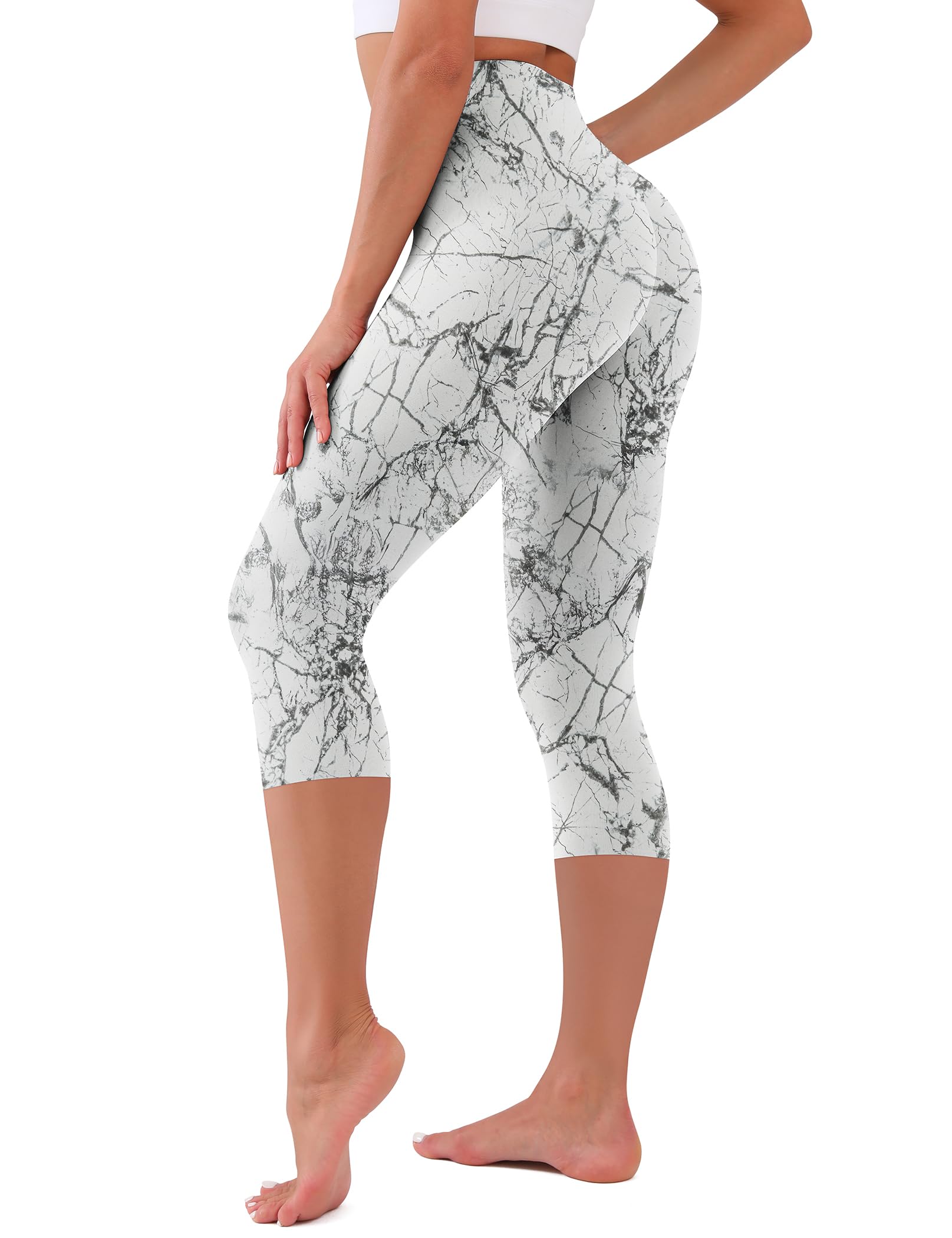 CHANAN High Waisted Leggings for Women No See Through Tummy Control Buttery Soft Capri Yoga Pants for Workout Athletic