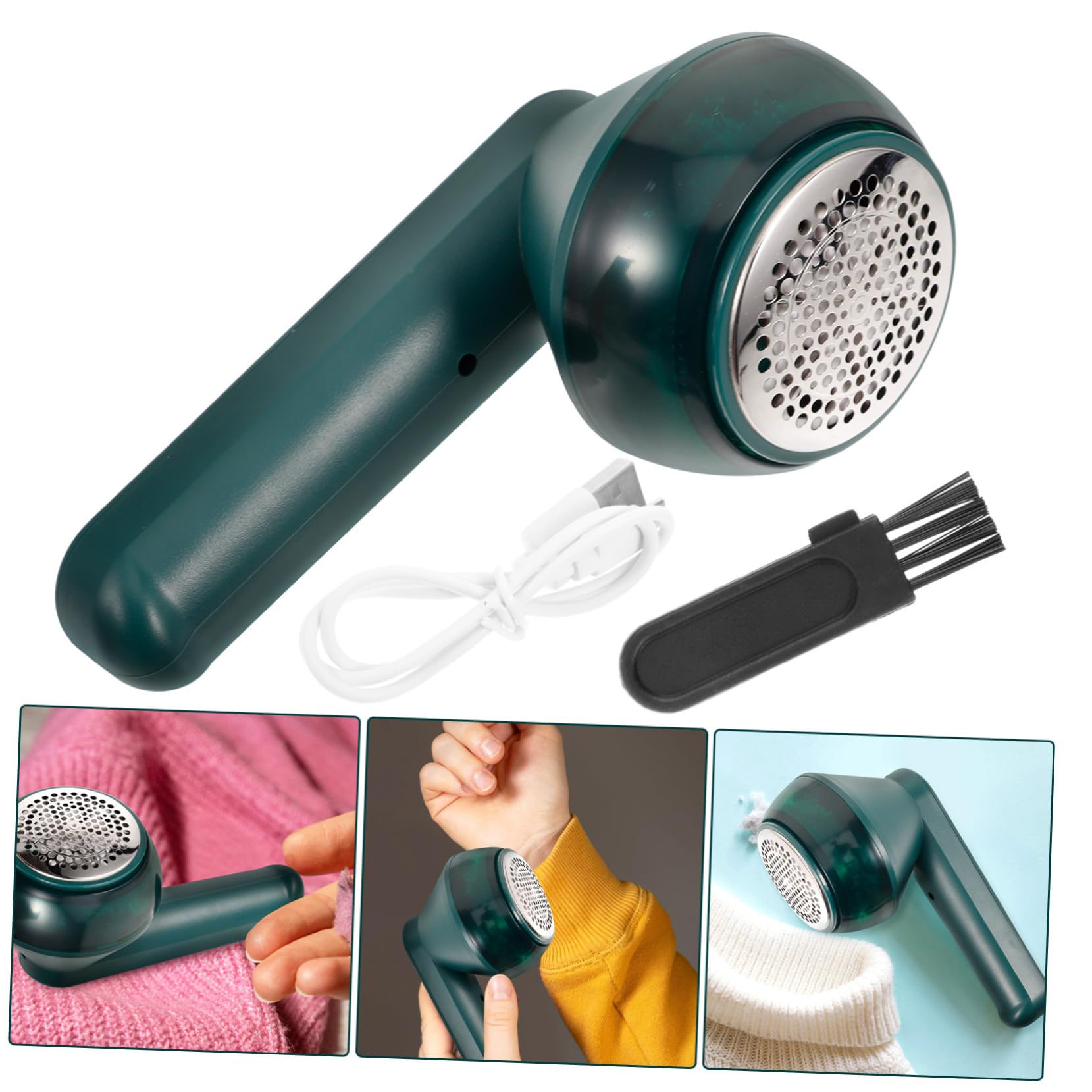 Healeved 4 Piezas Quita Bolas De Ropa Recortadora Maquinillas De Afeitar Afeitadora Quitapelusas Reutilizable Peine De Suéter Quita Pastillas Para La Ropa Máquina De Afeitar Eléctrica Metal
