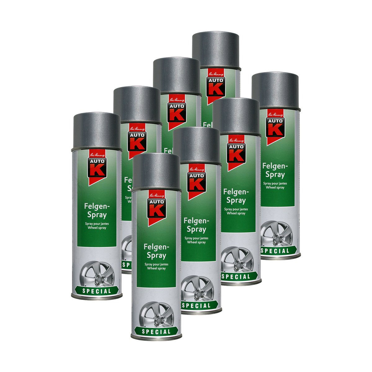 Kwasny 8X 633 037 Auto-K Special Felgen-Spray Kristallsilber 500ml
