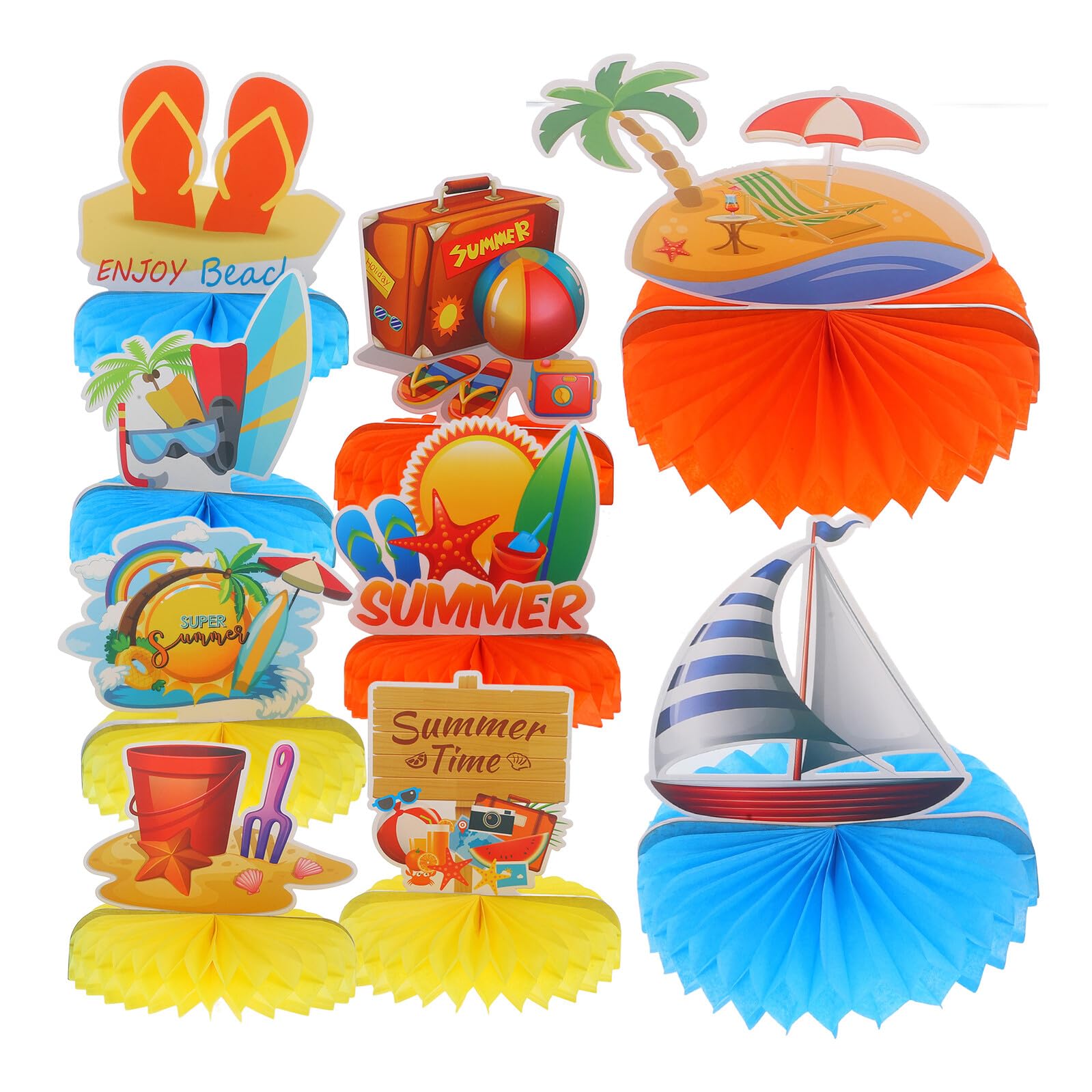 HANABASS 36 Centrotavola Hawaiani in Dape per Feste Estive Decorazioni Tavolo e Parete Tropicali Addobbi per Party Tema Spiaggia