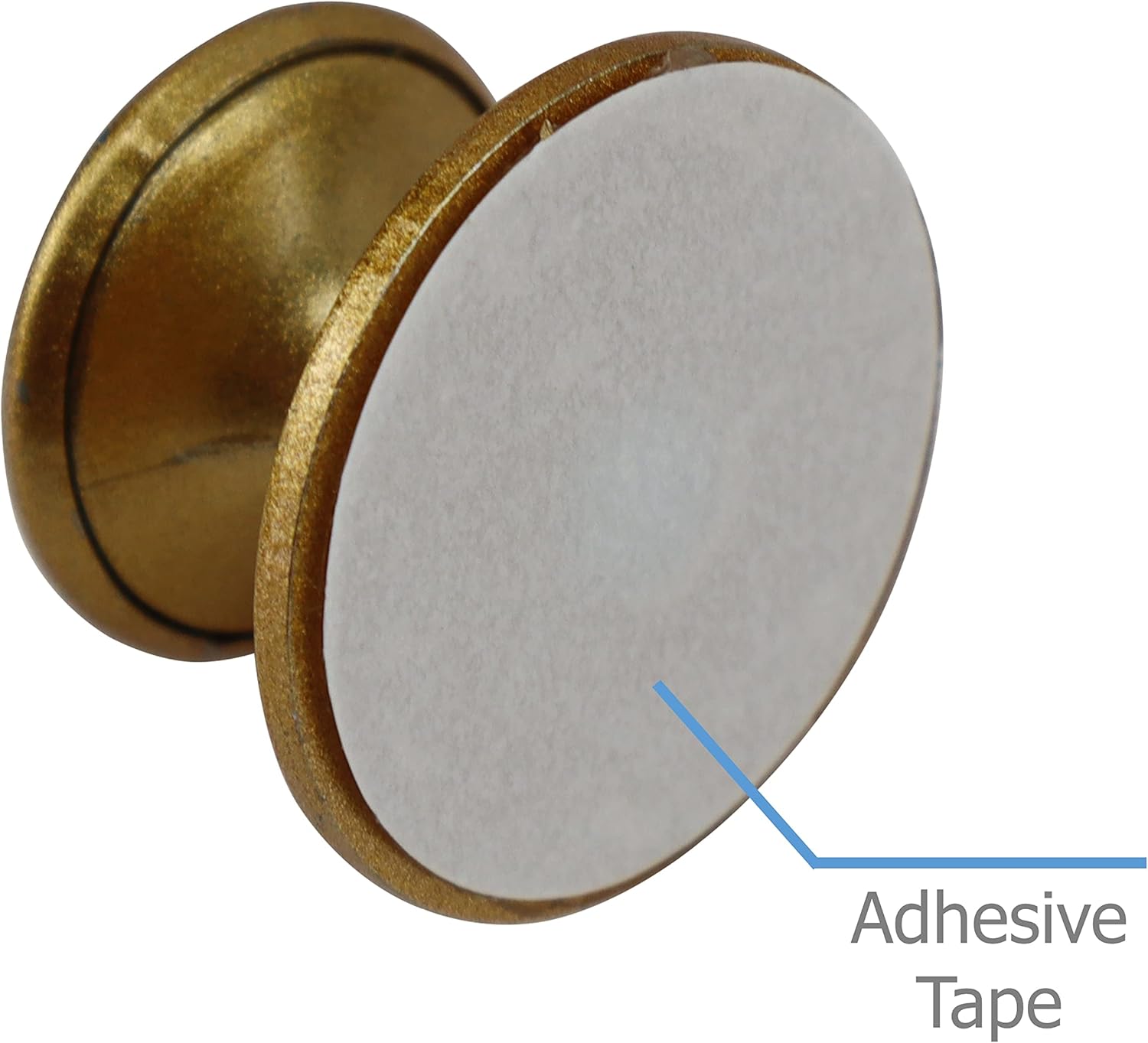 EIKS 4 Pack Drawer Knobs Mini Handle with Self-Stick Used for Kitchen Cabinet Door Window Drawer (Champagne)