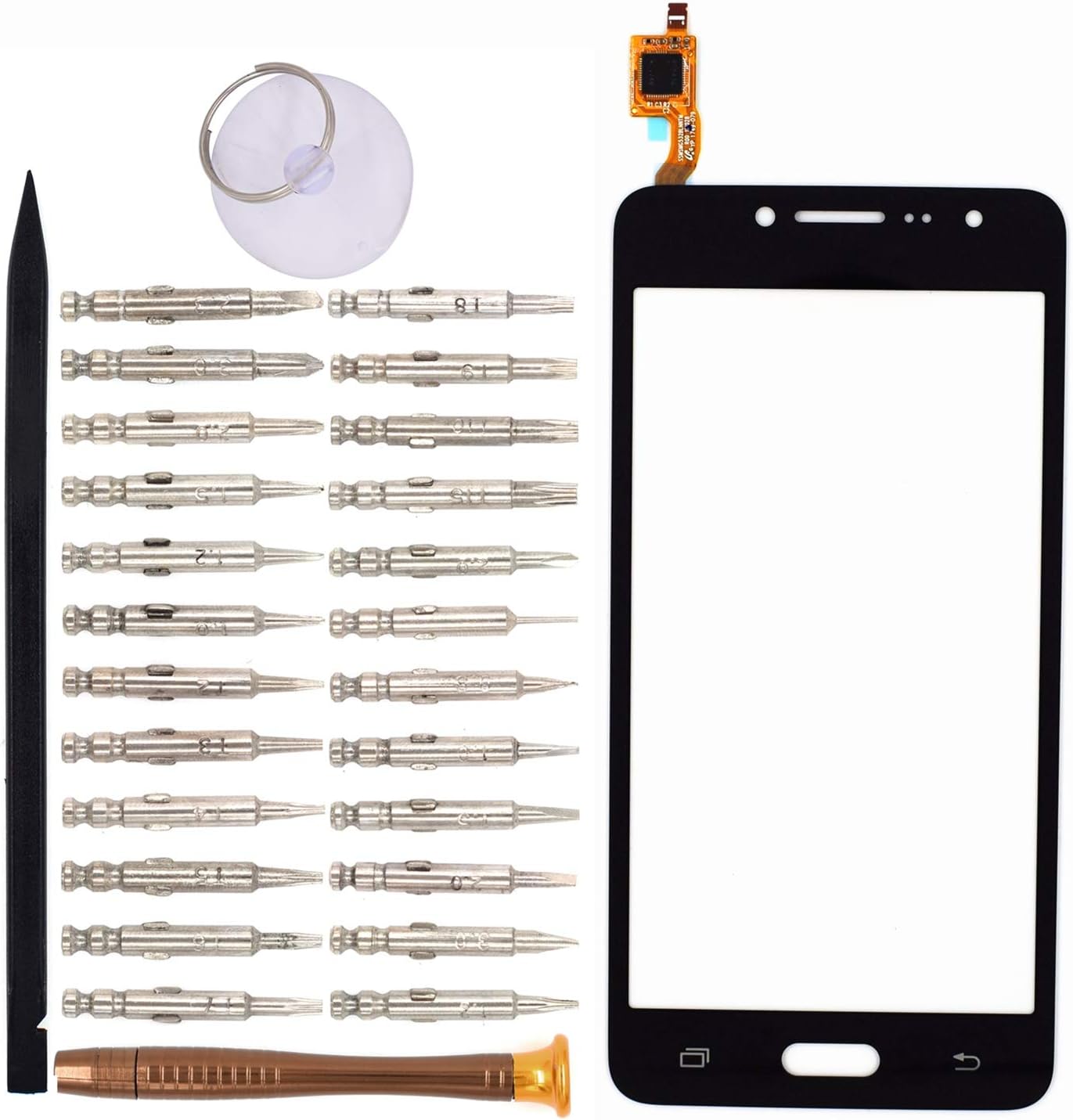 Goodyituo Touch Screen Glass Digitizer Replacement for Samsung Galaxy J2 Prime/G532F/G532M/G532G/Galaxy J2 Ace(Black)