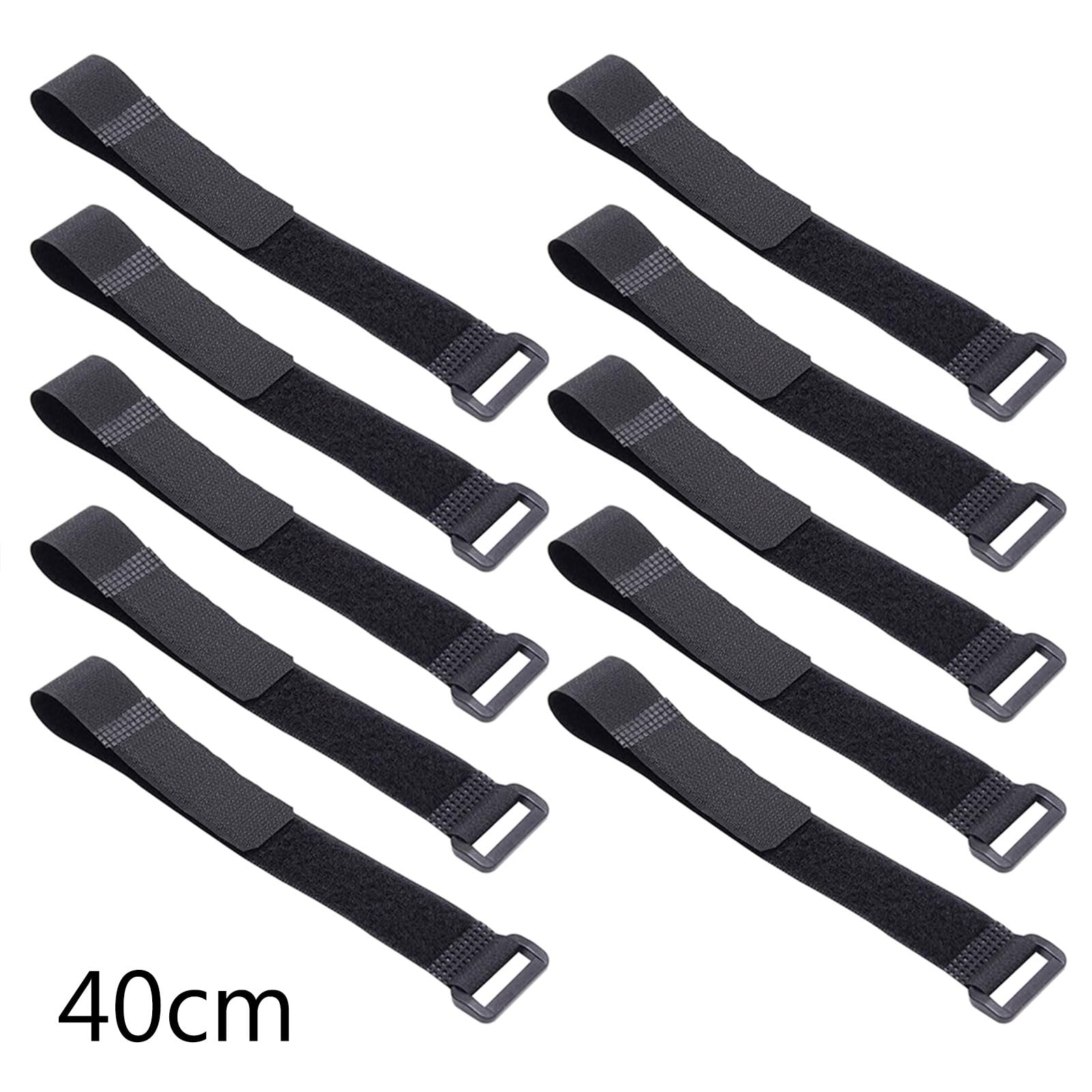 10 cinghie multiuso per cavi, riutilizzabili, in nylon, regolabili, estendibili, regolabili, estendibili, cinghie di fissaggio, 40 cm