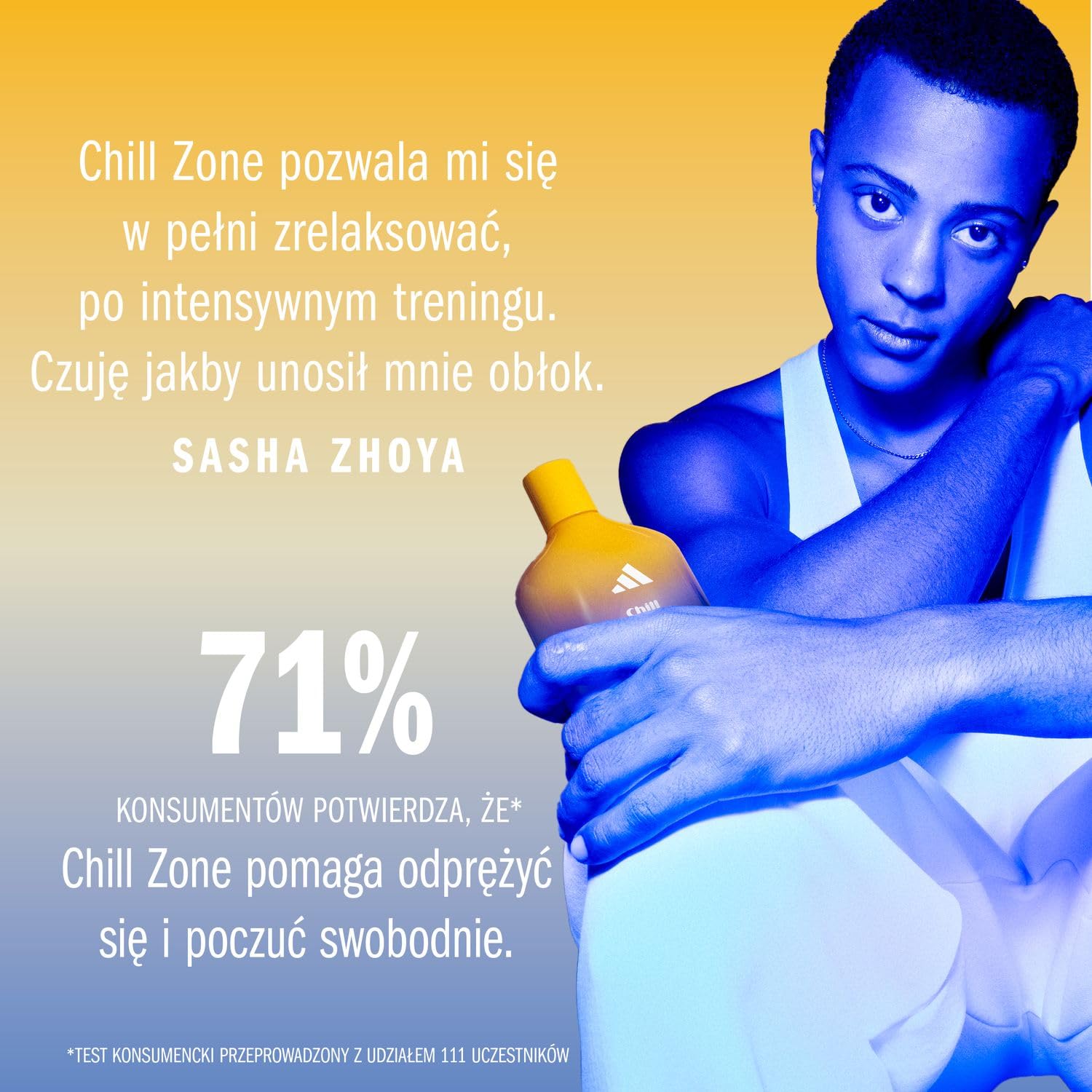 adidas Vibes Chill Zone woda perfumowana dla każdego, relaksująca i kojąca, 100 ml