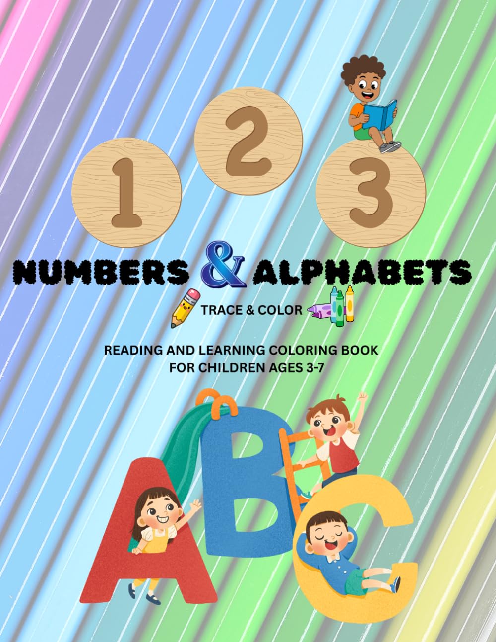 Numbers & Alphabets Trace & Color Reading And Learning Coloring Book