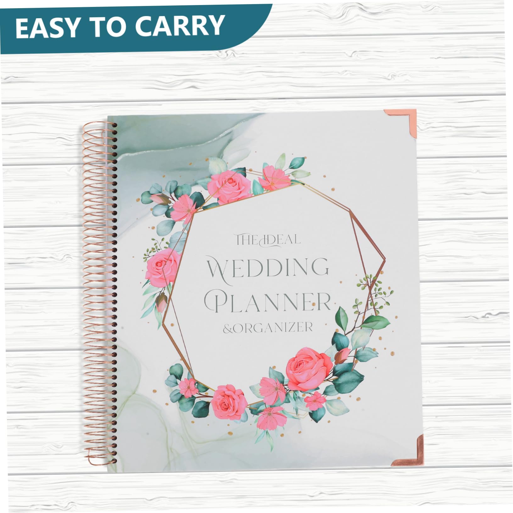 HOMSFOU Hochzeitsplaner Buch für Verlobung und Hochzeit Detaillierter Zeitplan Budgetplanung Notizbuch aus Papier für Hochzeitsplanung