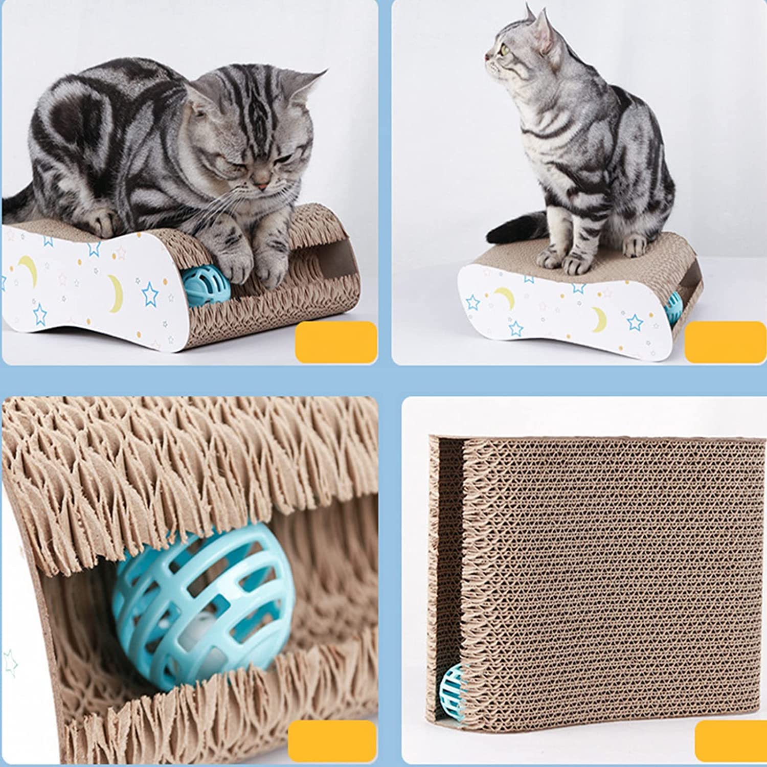 Tiragraffi Per Gatti Tiragraffi Cartone Tiragraffi Per Gatti Con Erba Gatta Tiragraffi Reversibile Con Palla Tiragraffi Per Gatti Divertente In Cartone Con Pesce In Sisal Ondulato Tiragraffi Divano