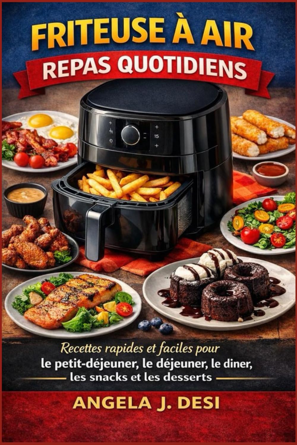 FRITEUSE À AIR REPAS QUOTIDIENS: Recettes rapides et faciles pour le petit-déjeuner, le déjeuner, le dîner, les snacks et les desserts
