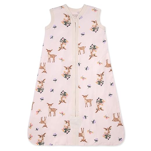 Burt's Bees Baby unisex-baby Beekeeper Wearable Blanket, 100% Organic Cotton, Swaddle Bag