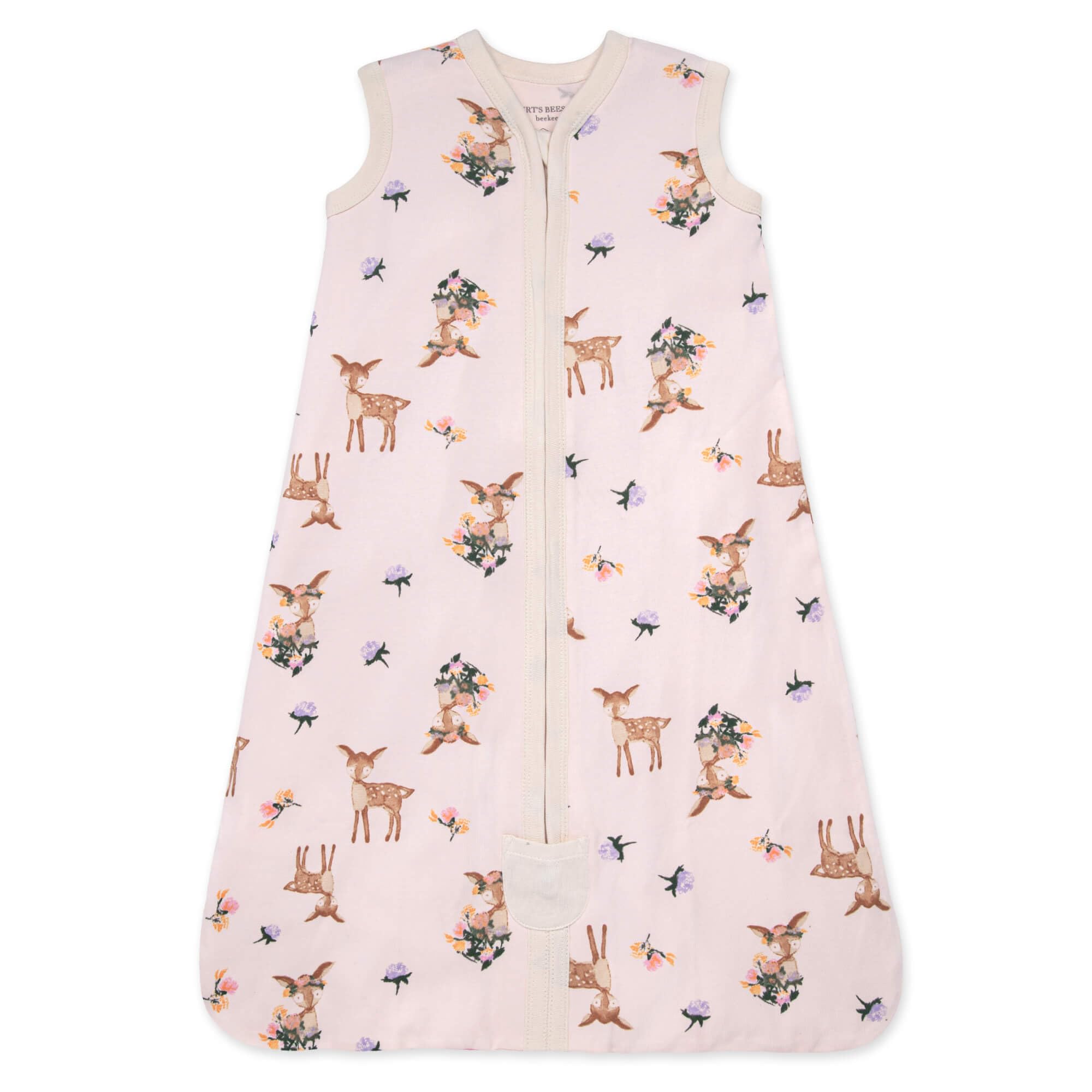 Burt's Bees Baby Unisex Beekeeper Wearable Blanket, Organic Cotton - Light Weight or Medium Weight - Newborn Essentials