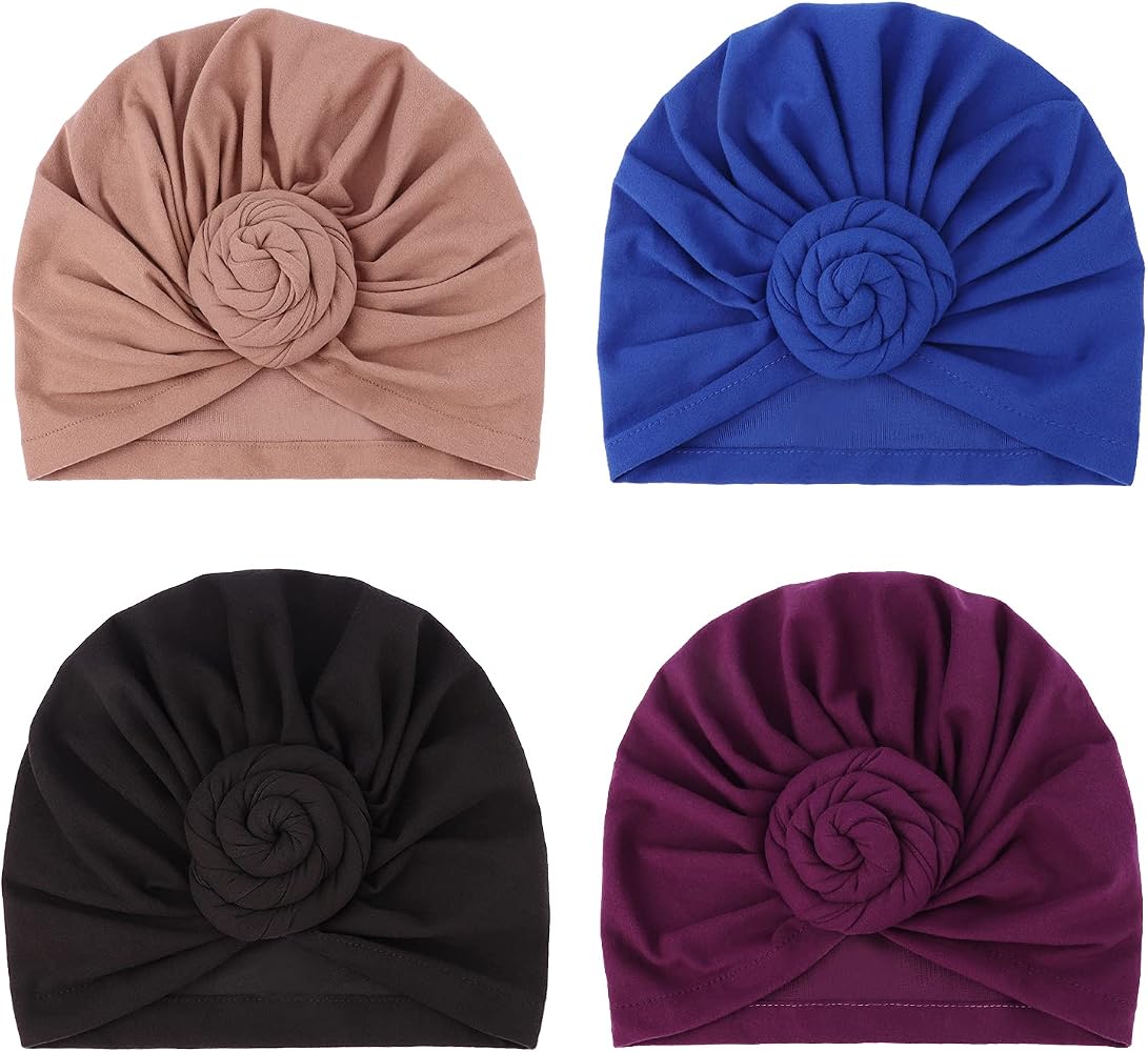 DRESHOW 5 Pezzi Donna Africana Turbante Sciarpa Avvolge Testa Boho Turbante Elastico Annodato Berretto Pre-annodato Berretto Chemio Cappello DRESHOW 5 Pezzi Donna Africana Turbante Sciarpa Avvolge Testa Boho Turbante Elastico Annodato Berretto Pre-annodato Berretto Chemio Cappello