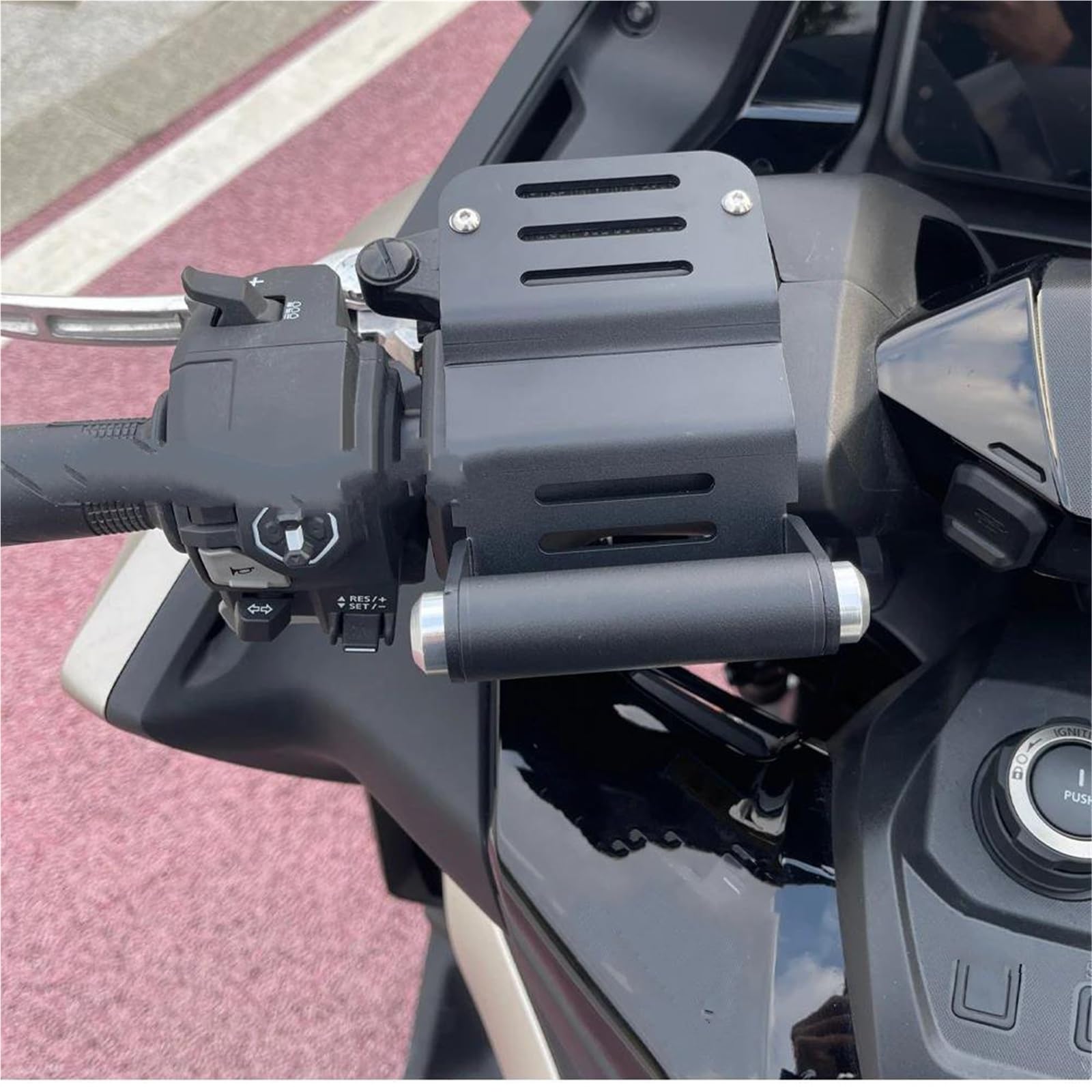 Supporto Per Piastra Di Navigazione GPS Per Moto Per Per Forza 750 2025 2026, Supporto Per Telefono Cellulare E Smartphone Smartphone Modifica Staffa(Argento)