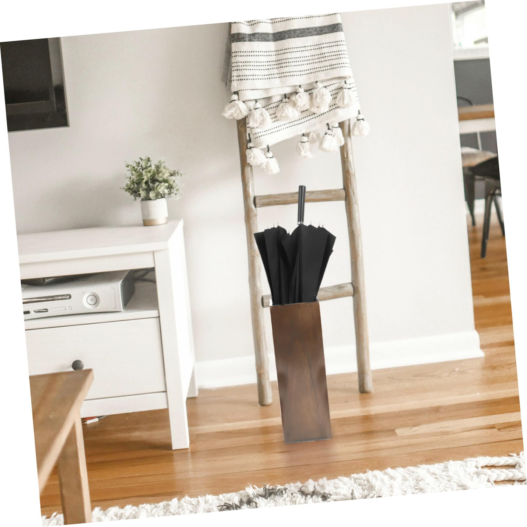 EXCEART Portaombrelli in Legno Massello Da Interno Organizzatore Per Ombrelli Per Ingresso E Hotel Supporto Per Ombrellone 51.00 X 16.30 X 16.30 cm 1 Contenitore