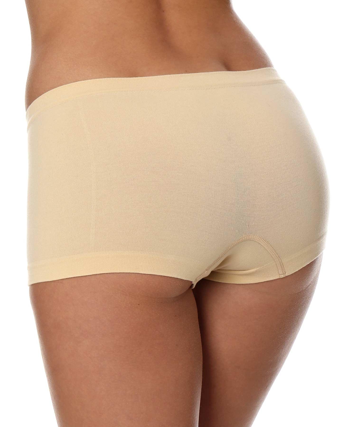 BRUBECK BX10470A bokserki damskie, 80% bawełna, bielizna funkcyjna, oddychająca, hamuje zapachy, nie odkształca się, nie mechaci się, sportowe slipy, bielizna funkcyjna, szybkoschnąca,