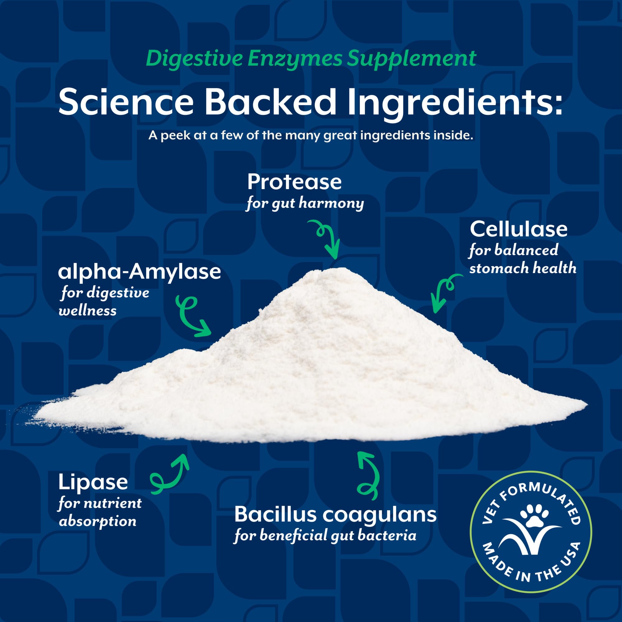 NaturVet – Digestive Enzymes - Plus Probiotics & Prebiotics – Helps Support Diet Change & A Healthy Digestive Tract – for Dogs & Cats – 1 lb Powder - image 5