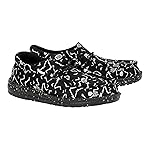 HEYDUDE Kids Mens Wally Skeletons (Little Kid/Big Kid) Black 5 Big Kid M