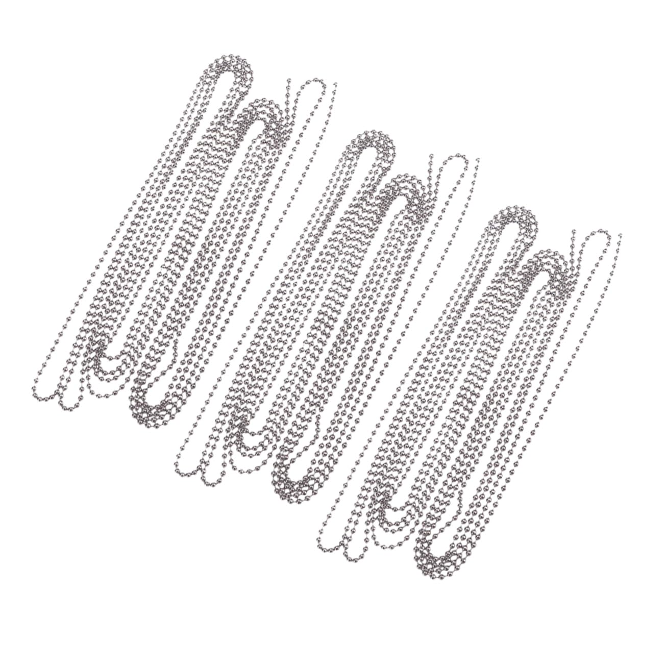 ULDIGI Stainless Steel Ball Chain Set 3 Sets/Package 4.5mm Diameter 10 Connectors for DIY Projects