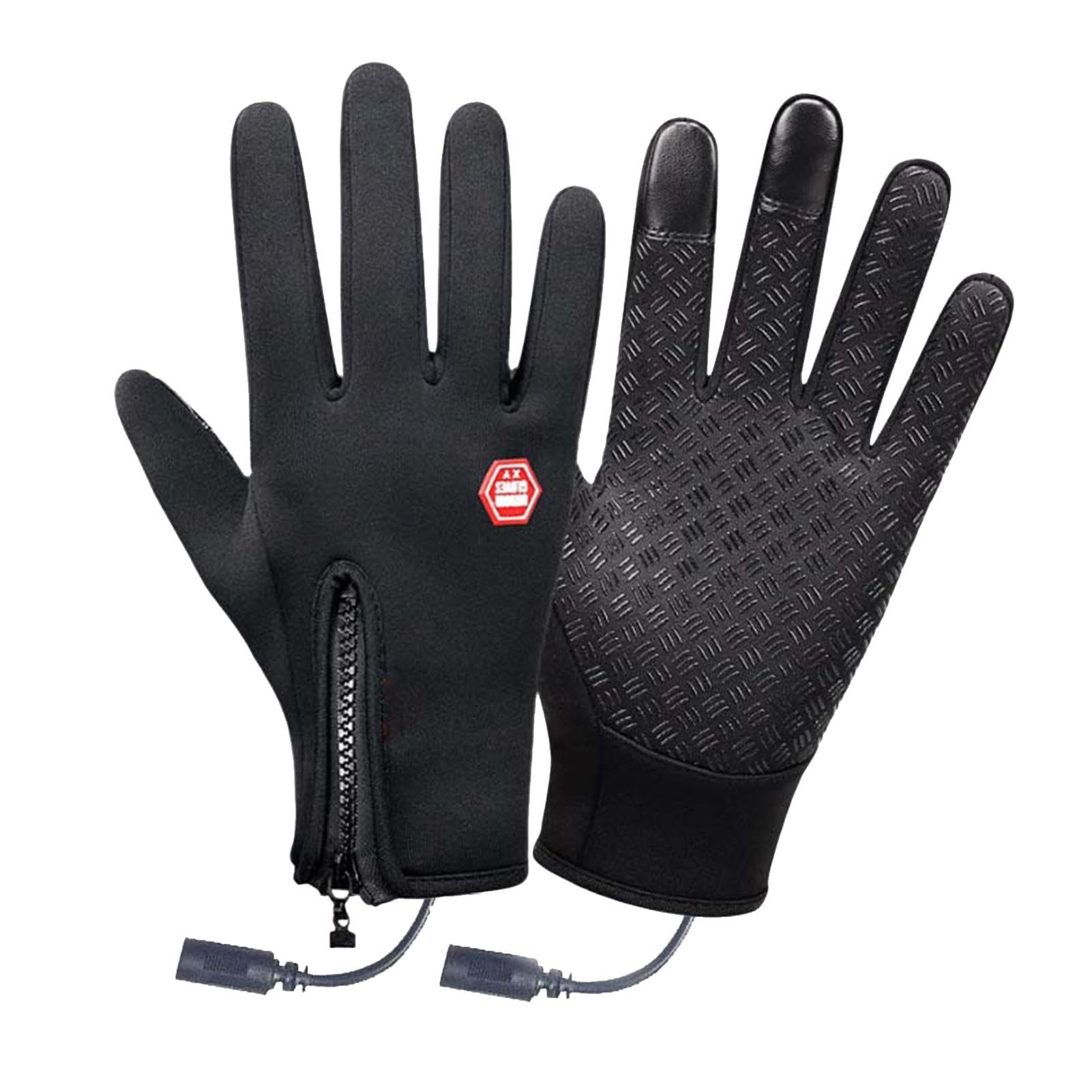 USB Rechargeable Electric Heated Winter Warm Hand Warmer Thermal Waterproof Heating Gloves For Motorcycle Fishing Hiking Cycling