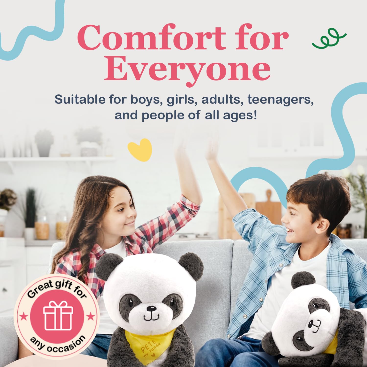 Lilly's Love Weighted Stuffed Animal, 5lb, Panda - Image 3