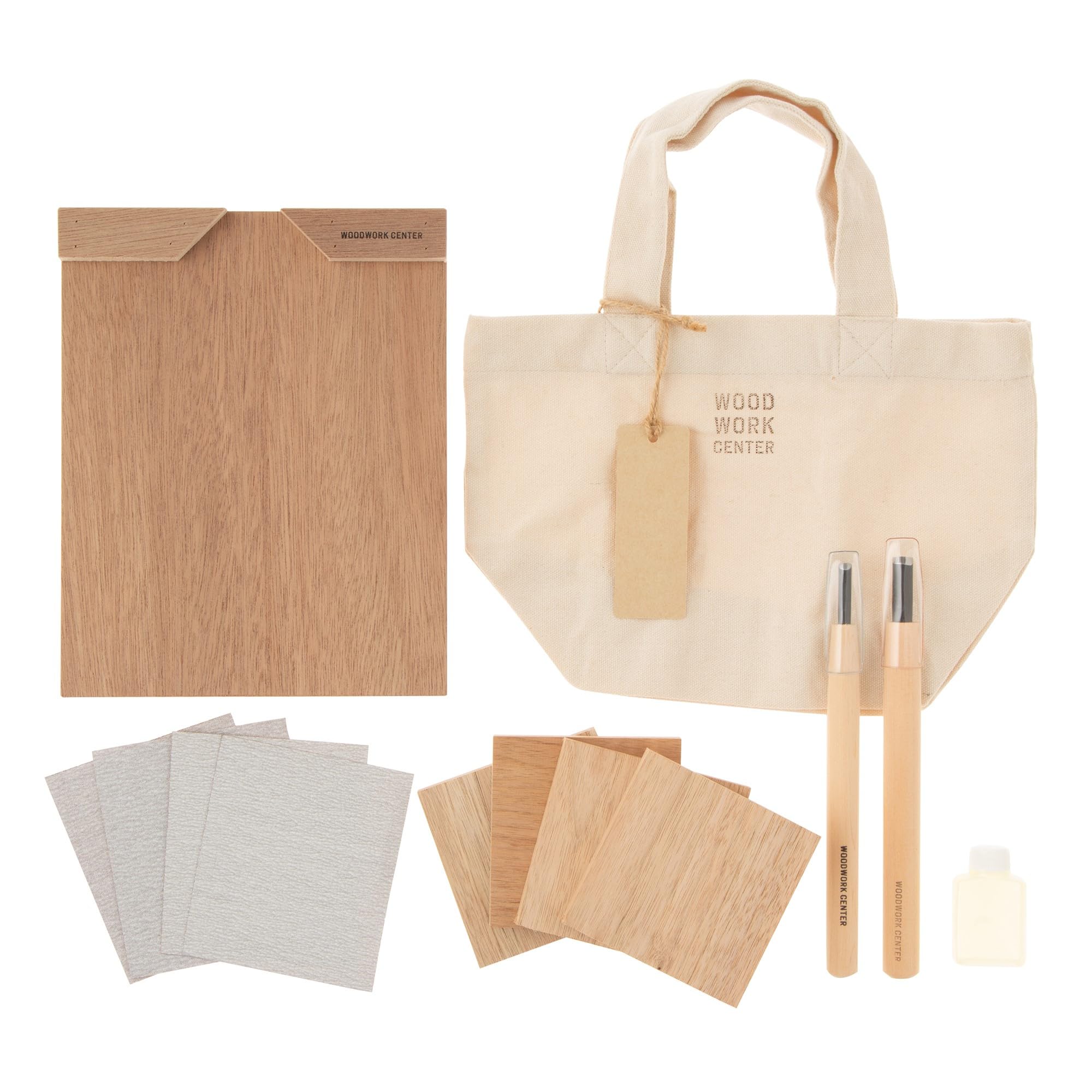 Woodwork Center WW20-121 Household Tanoshimu Walnut Beesplate Kit with 2 Types of Chisels