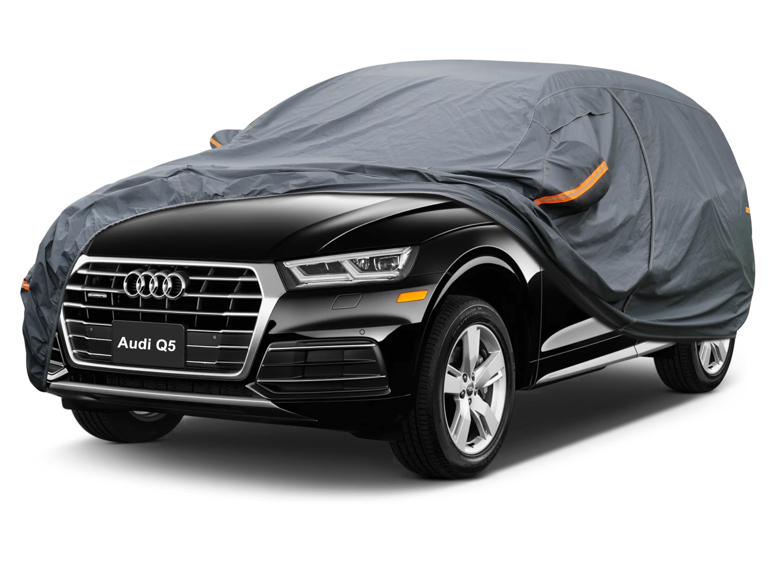 GUNHYI Premium Car Cover Custom Fit Audi Q5 (2008-2026), 16 Layers Heavy Duty Car Cover Waterproof All Weather with Zipper Door for Sun Rain Snow Dust Uv Protection