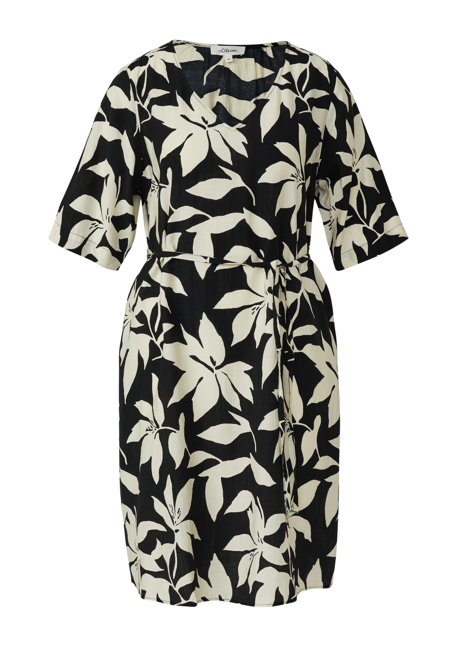 s.Oliver Damen 2176376 Kleid mit Allover Print