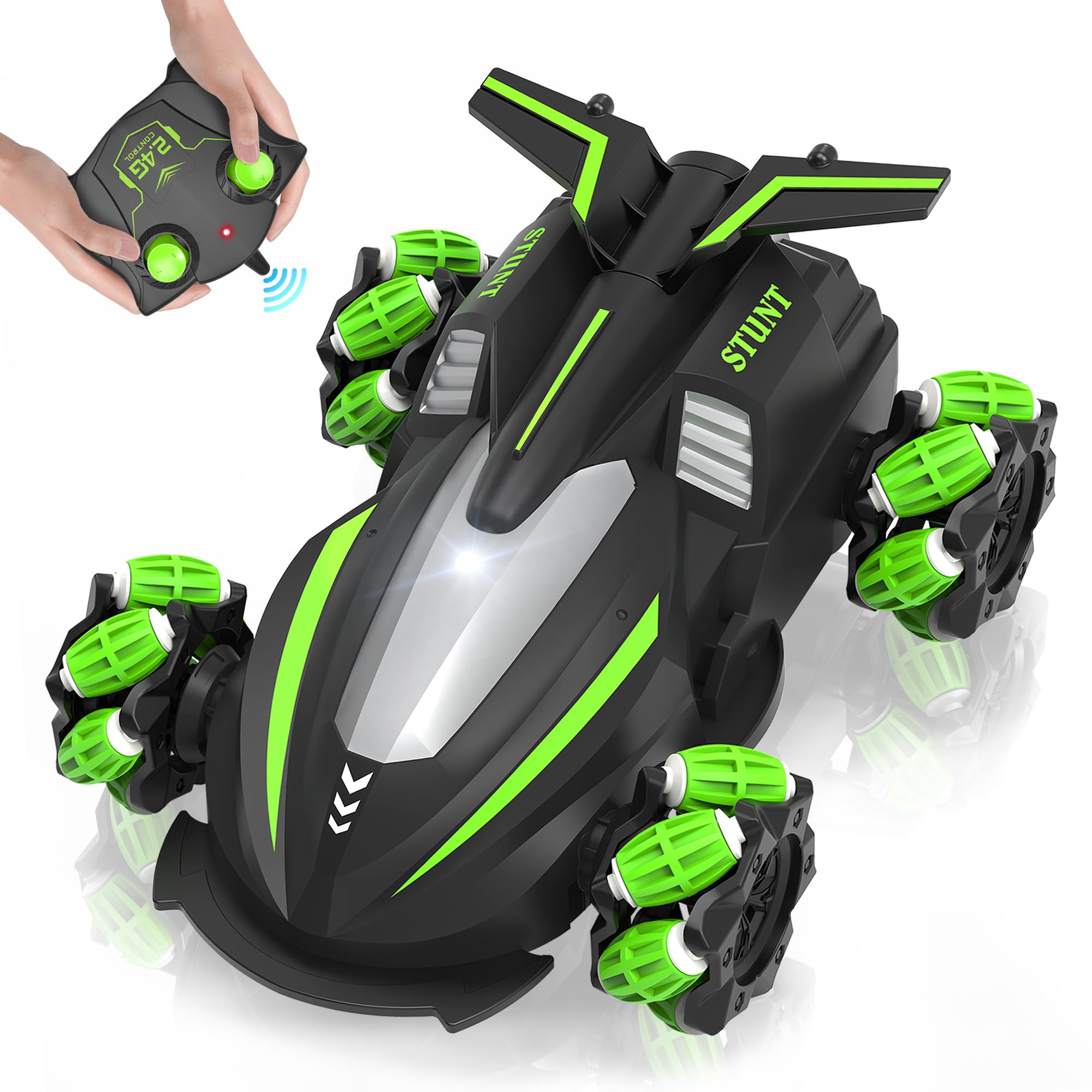 Eulogia Rotation RC Drift Cars Forward, Backward, All-Terrain Cars Toys for 4-10 Boys Girlsbirthday Gift for Thanksgiving New Year