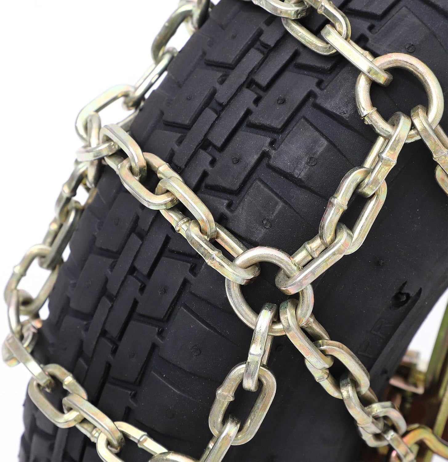 GALPADA Car Snow Chains 2pcs Universal Anti-skid Tire Traction Chains for Suv and Sedan Winter Emergency Snow Ice Driving Safety Random Color