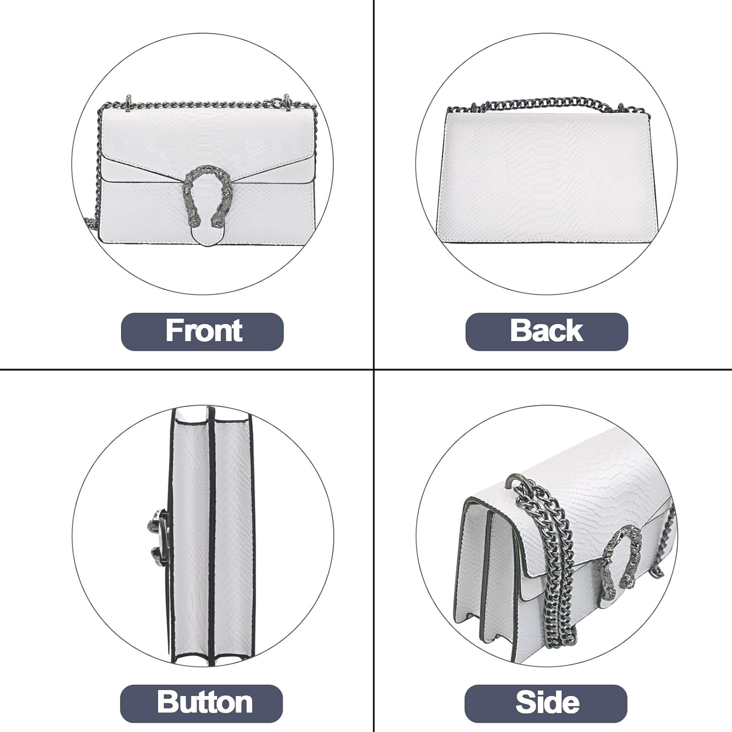 covimy Purses for Women Trendy,Fashion Shoulder Bag Vegan Leather Crossbody Bag Small HandBag - Image 6