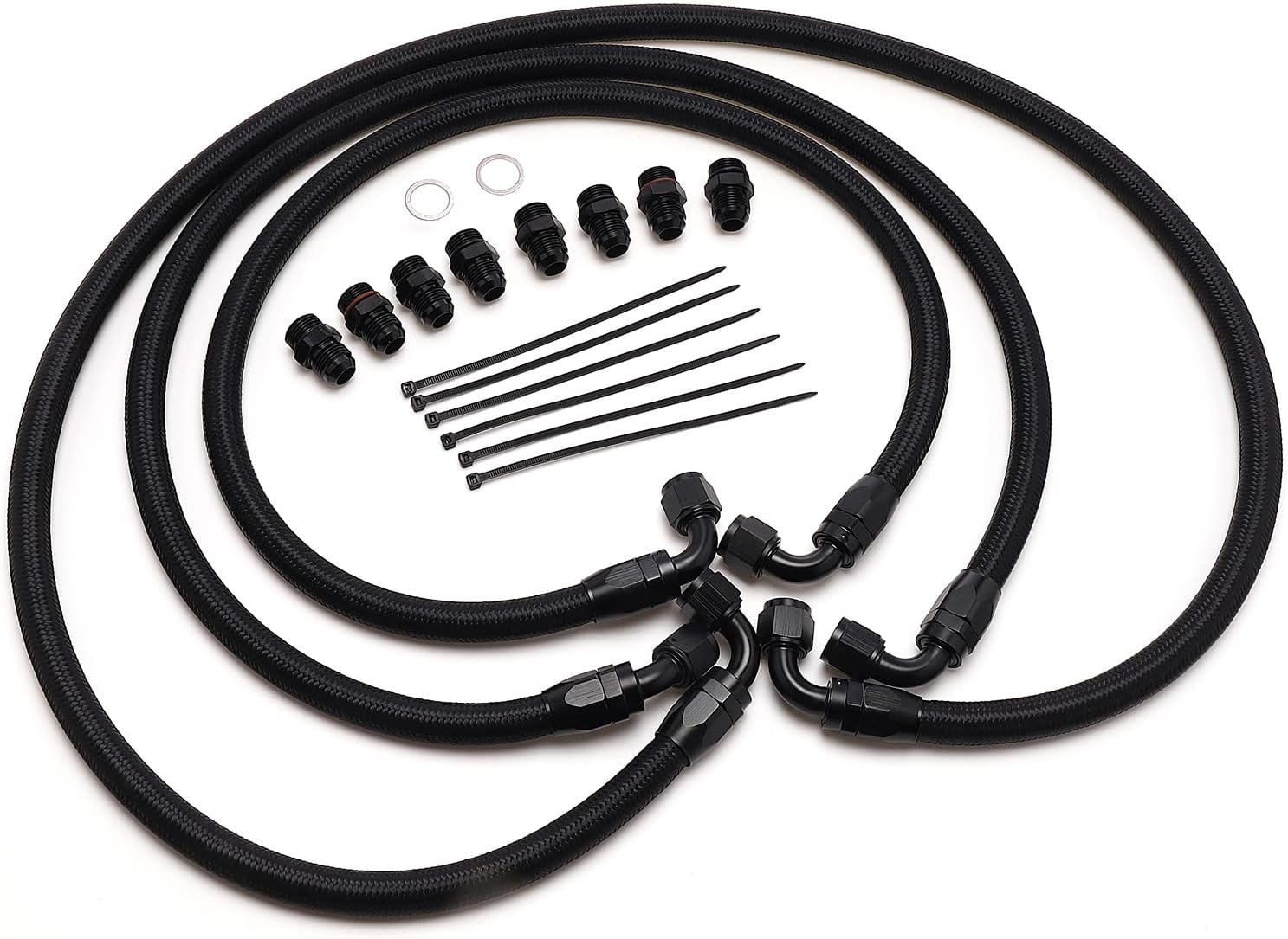 10AN Transmission Cooler Hose Line Fitting Kit for 20062010 GMC Chevy