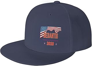 Ron Desantis 2028 Flat Bill Brim Hat Pro Desantis 2028 President Make Save America 48 Florida Trucker Baseball Cap