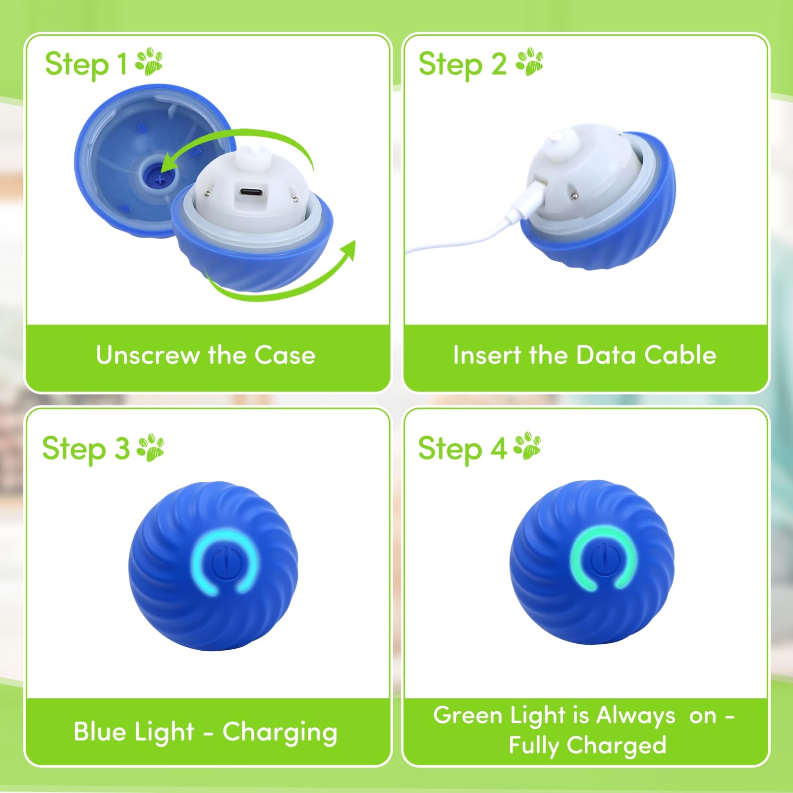 Juguetes interactivos para perros – 2 juguetes eléctricos inteligentes para perros para mantenerlos ocupados con 3 cubiertas, bola de bolas para mascotas rodantes y saltos automáticos para perros