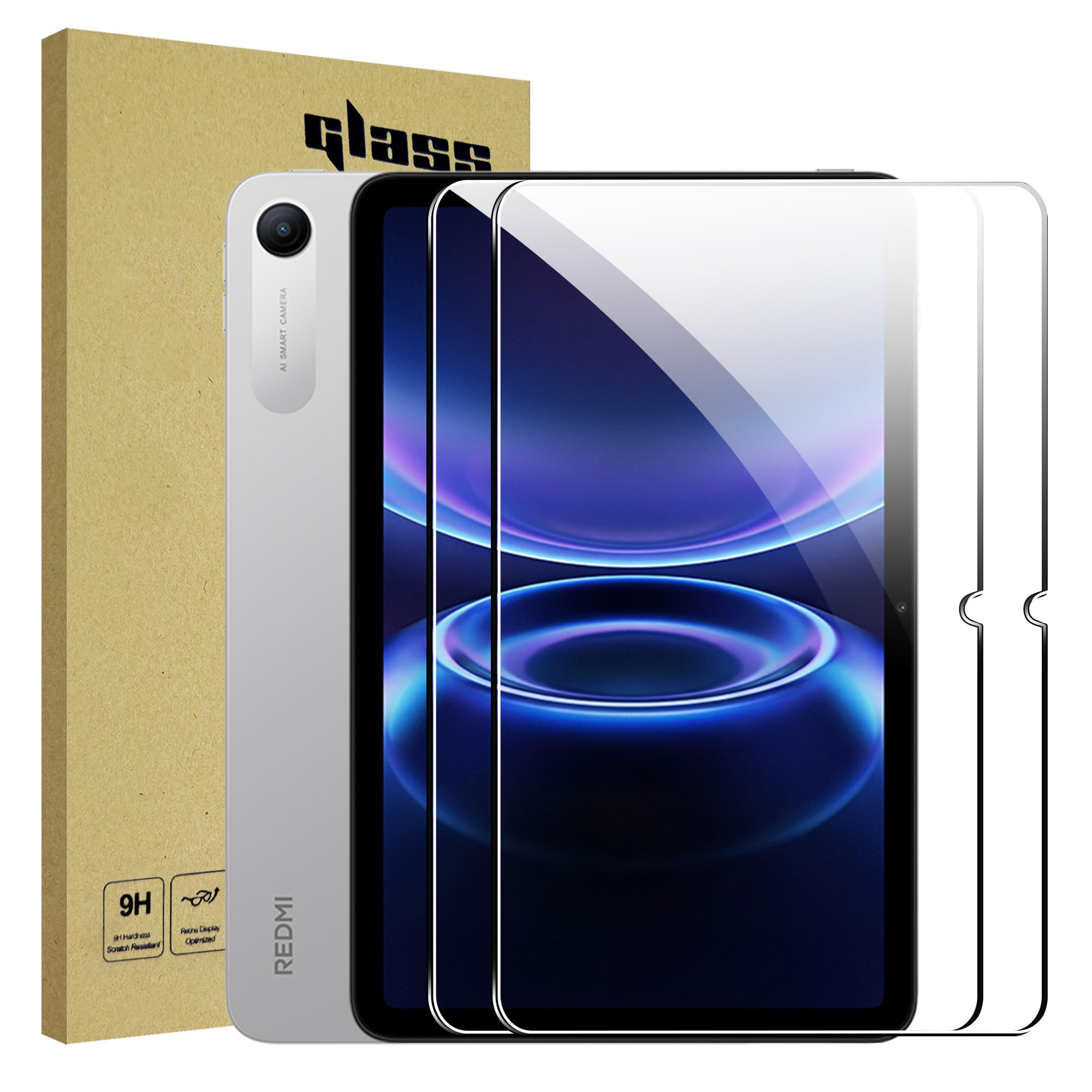 for Redmi Pad 2 SE (2026) 9.7 inch Screen Protector,9H Hardness, Anti-Scratch, Tempered Glass flim, Case Friendly, Anti-Scratch,(2PACK)