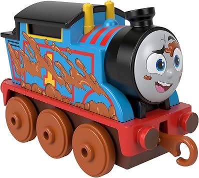 Thomas&Friends-Thomas ve Arkadaşları Küçük Tekli Trenler (Sür Bırak) Çamurlu Thomas HHN35