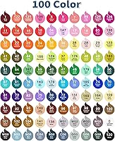 Vista 2 de Alchilalart - Juego de marcadores a base de alcohol, de 100 colores, de doble punta, para hacer bocetos, dibujar o hacer animaciones, para adultos