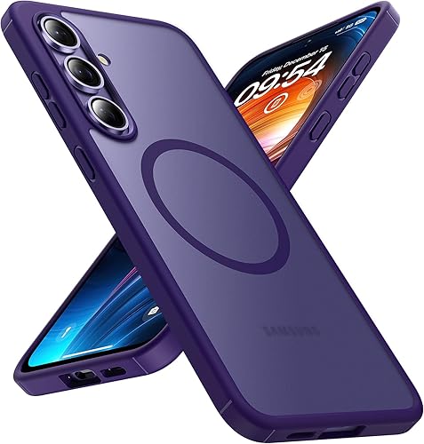 Vista 31 de TOCOL para Samsung Galaxy S22 Ultra, Funda con parte trasera dura mate translúcida [A prueba de golpes de grado militar]