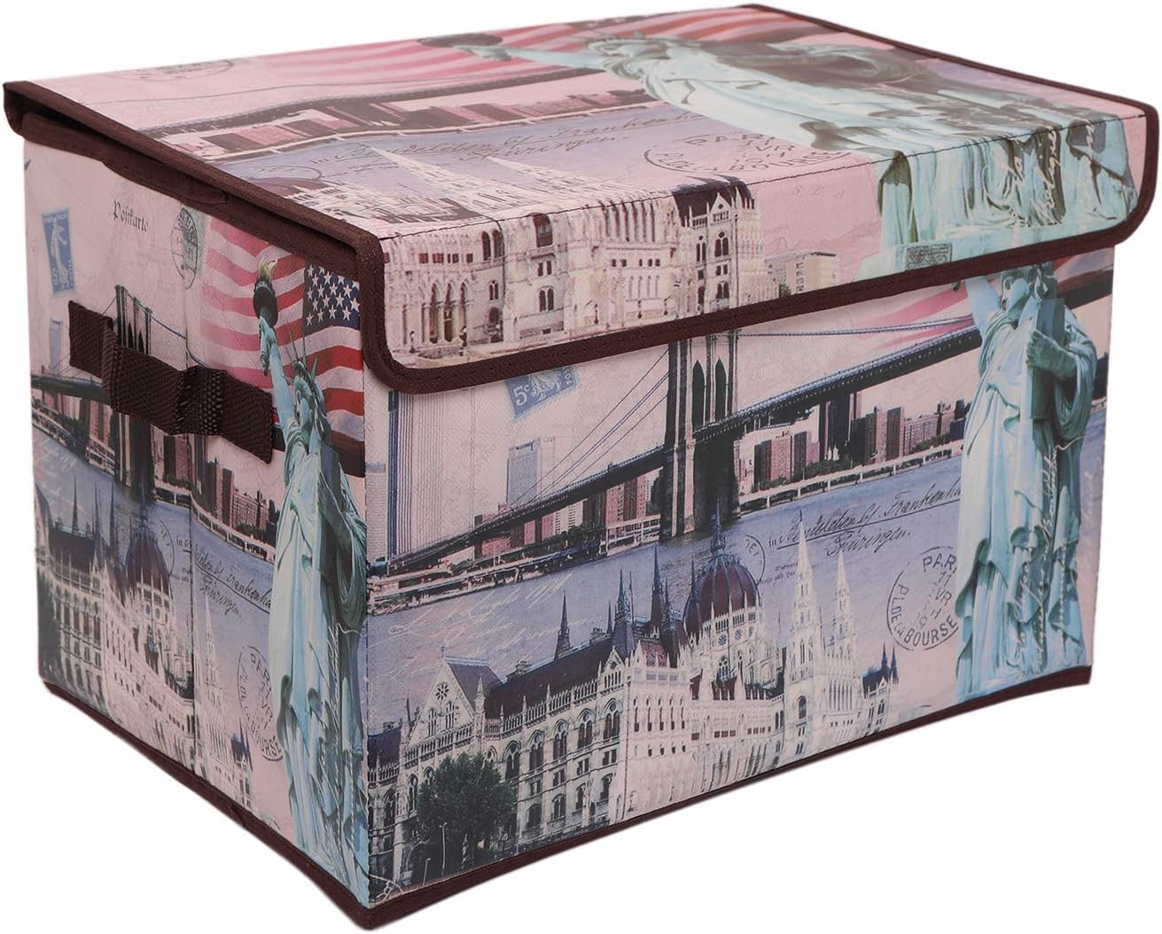 Offspring Statue of Liberty Print Kids Foldable Storage/Toy Box with Flap