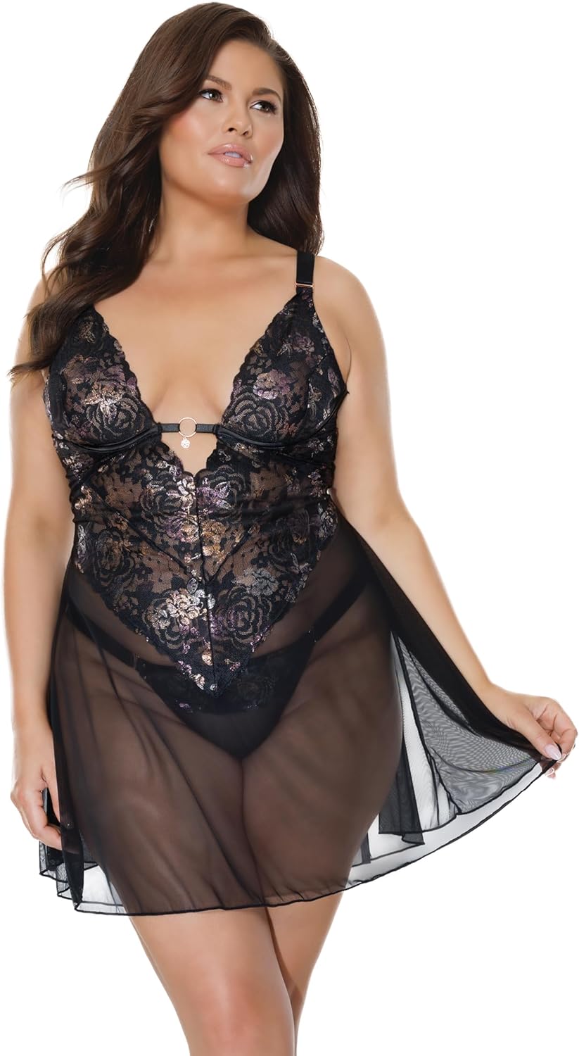 Coquette Women's Babydoll & Thong