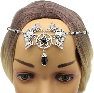 Bat Headpiece - Ship from Canada - Vampire Circlet - Goth Head Chain