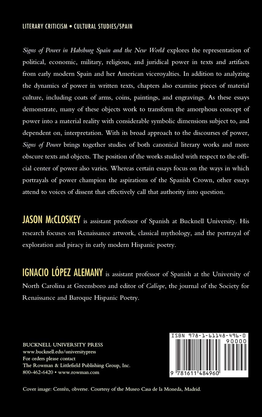Signs of Power in Habsburg Spain and the New World      Hardcover – March 22, 2013
