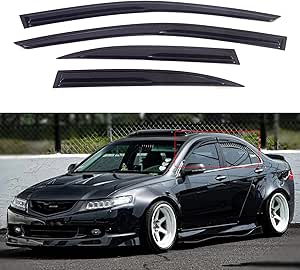 For 2004-2008 Acura TSX In-Channel Window Visor Rain Wind Guard Shade Deflectors - Foto 4