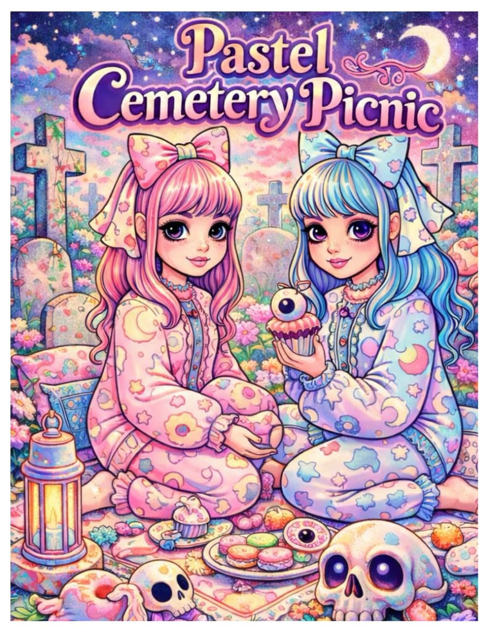 Pastel Cemetery Picnic: A Cute & Creepy Pastel Goth Coloring Book