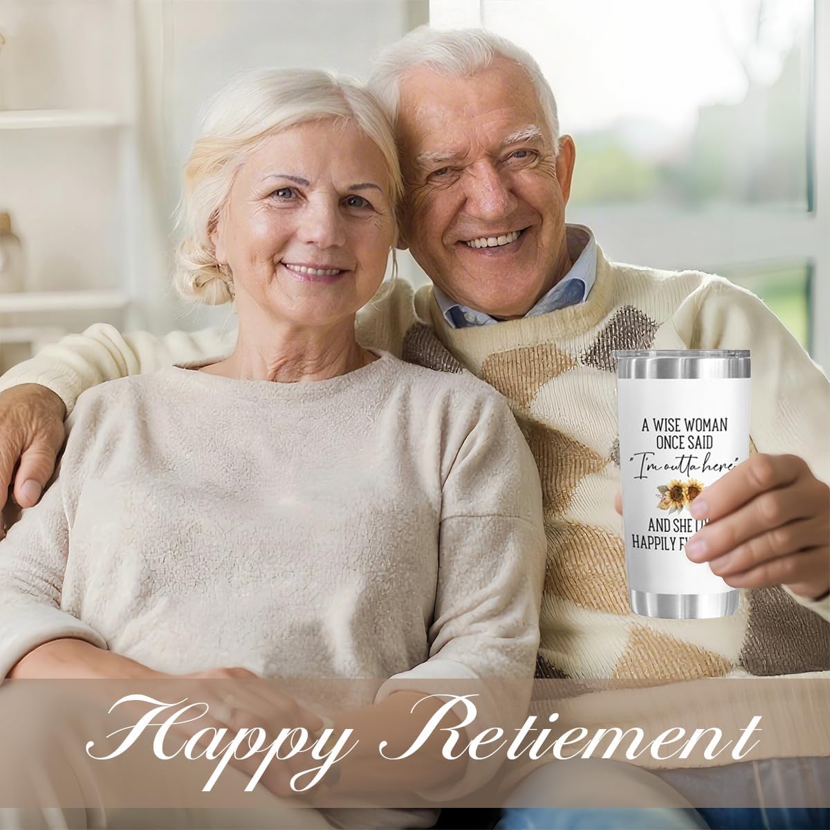 Happy Retirement Gift for Woman 2025, A Wise Woman Once Said Cup Funny Retired Gifts for Women Coworkers Teachers Mom Sister Nurse Boss, 20 Oz Stainless Steel Insulated Tumbler - Image 5