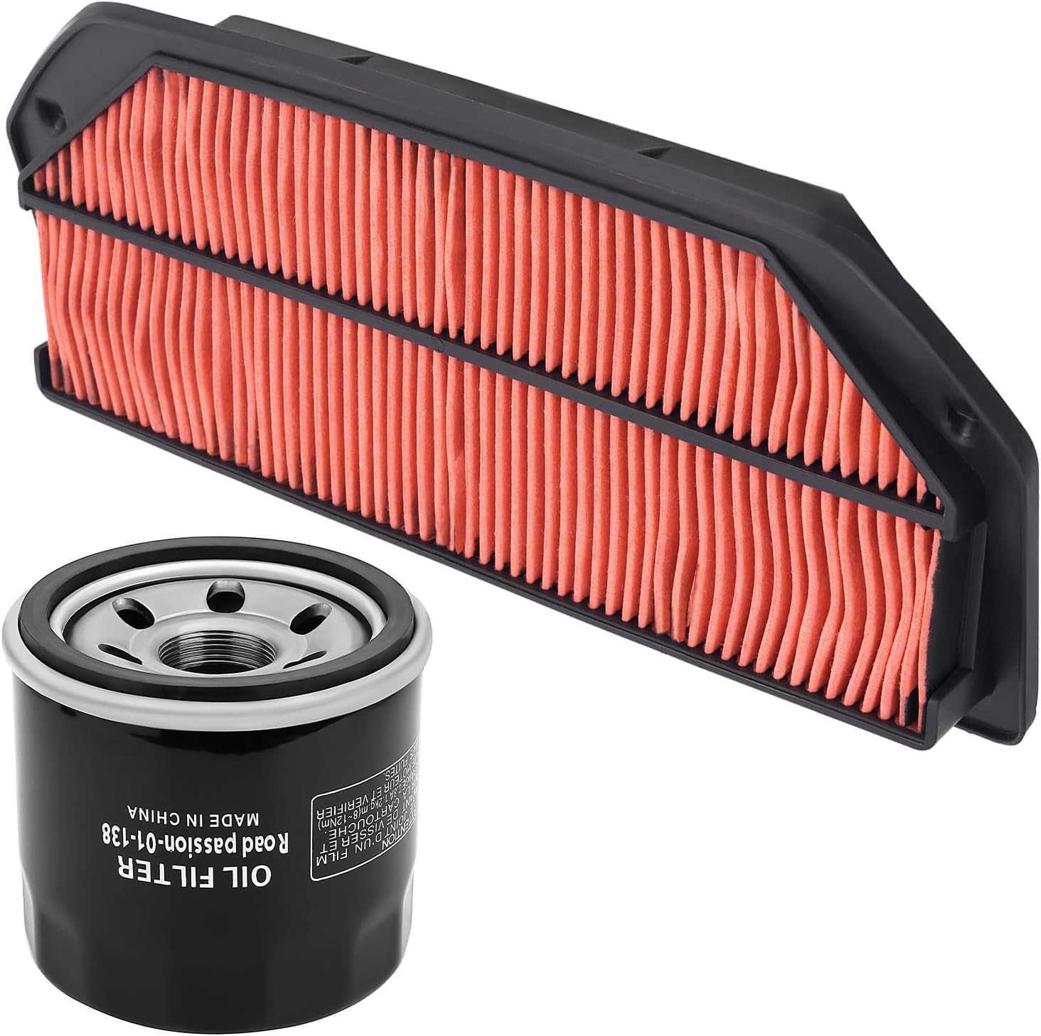 Road Passion 13780-14J00 Air Filter & Oil Filter Replacement for Suzuki GSX-R750 GSXR750 2011-2023/ GSX-R600 GSXR600 2011-2023