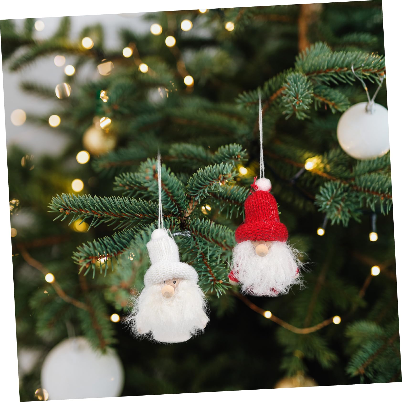 Cabilock Adornos Navideños Colgantes De Papá Noel Decoraciones para Árbol De Navidad Accesorios para Interiores Y Exteriores 4 Piezas X 4