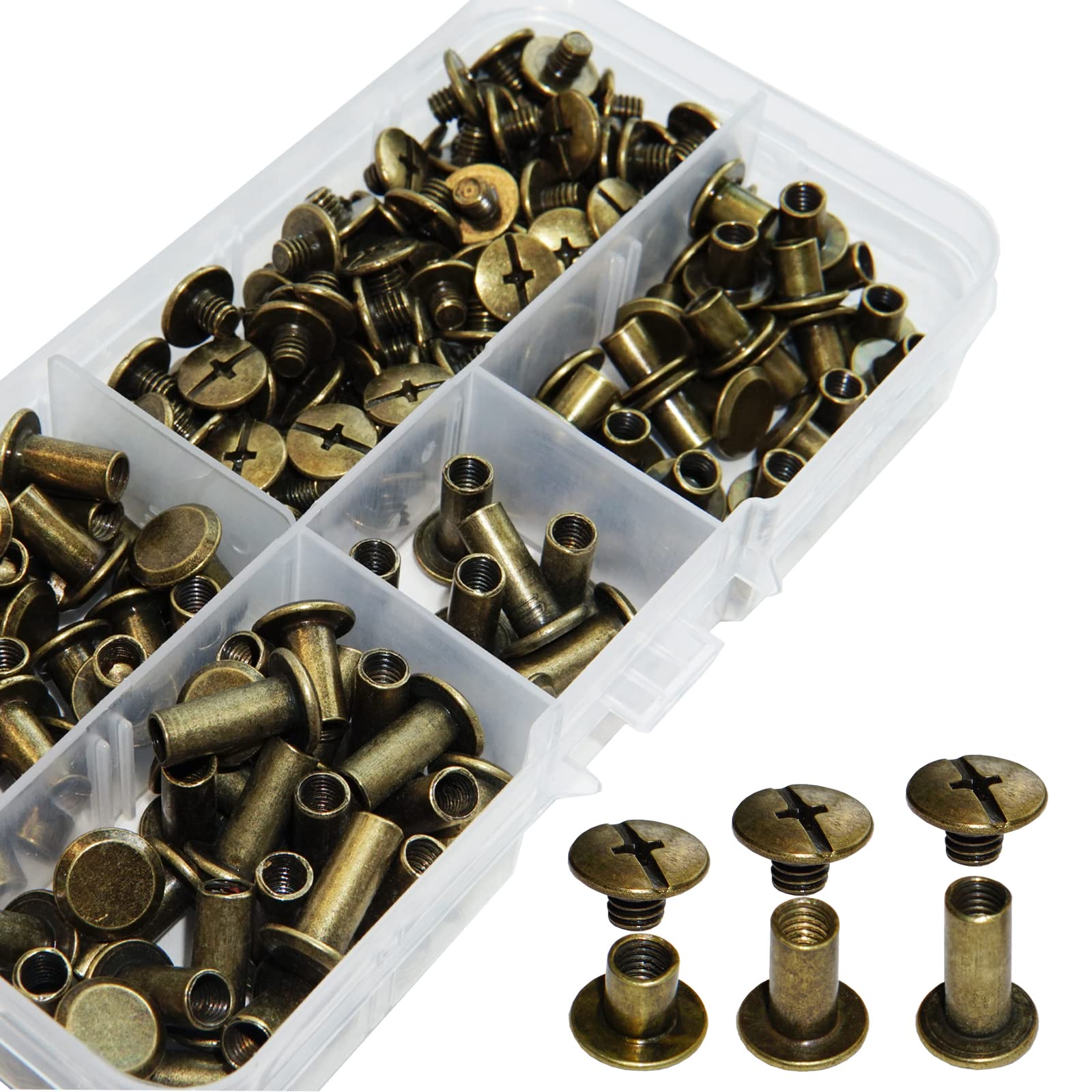 Snowboard Binding Screws S Assorted Kit Golden Leather Rivets Screw ...