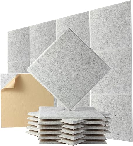 Paneles acústicos de pared, azulejos con cancelación de ruido para estudio en casa y oficina, a prueba de sonido de calidad, paneles de espuma a